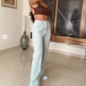 NWOT Etcetera Brown Open Back Crop Top 🍂